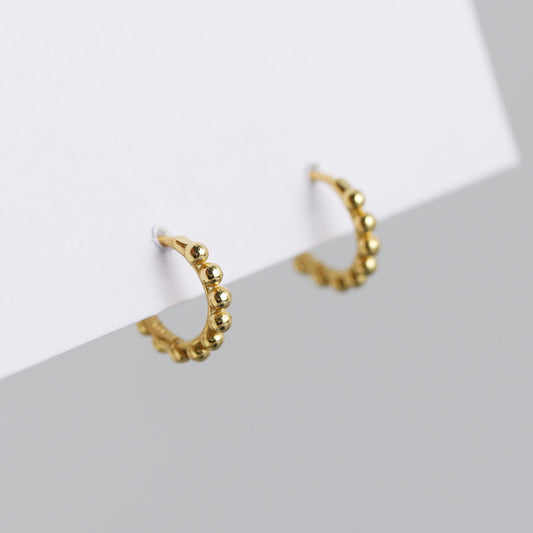 10mm BAUBLE HUGGIE  HOOP EARRINGS