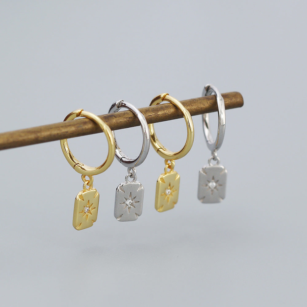 SPRING BLOSSOM HUGGIE HOOP EARRINGS