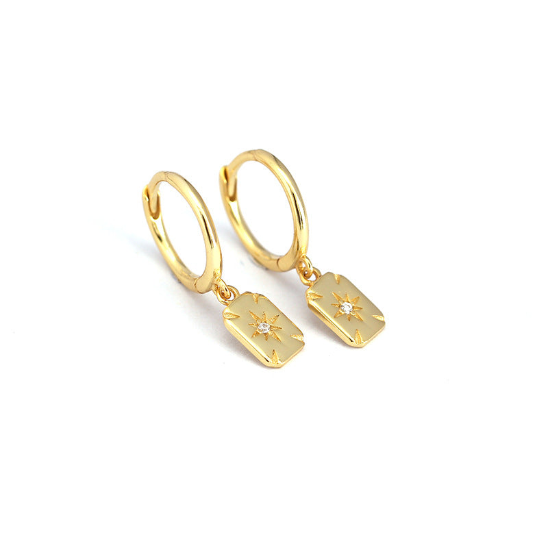 SPRING BLOSSOM HUGGIE HOOP EARRINGS