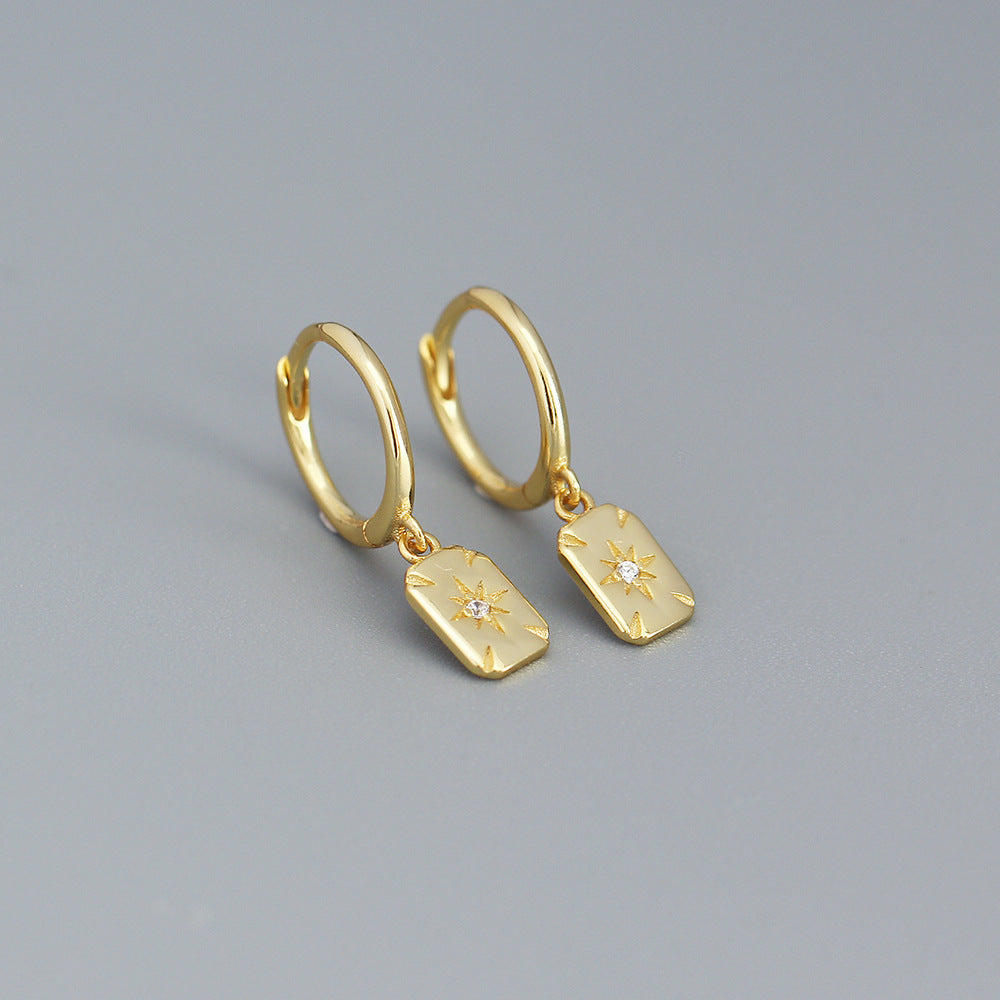 SPRING BLOSSOM HUGGIE HOOP EARRINGS